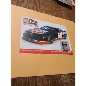 Vintage 1992 Chad Little #66 Phillips 66 TropArtic Ford Thunderbird Driver Card
